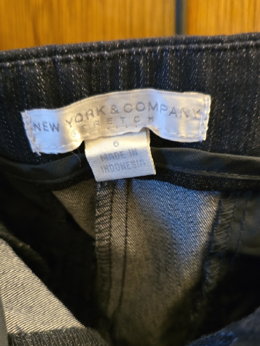 New York & Company Dark Blue Tailored Ankle Jeans - Picture 2 of 7